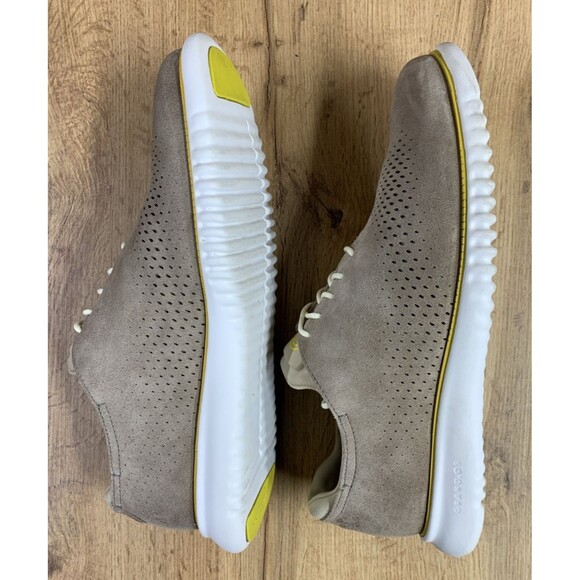 Cole Haan Men's 2.ZERØGRAND C35749 Taupe Brown Laser Wingtip Stucco Suede 11 M - Picture 11 of 14